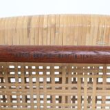 Set of 2 “316” teak/rattan chairs by Peter Hvidt & Orla Mølgaard Nielsen for Søborg Møbler / 1960s