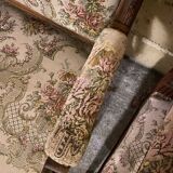 Pair of antique carved wooden armchairs