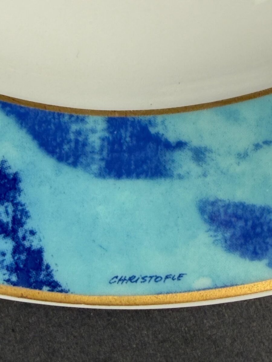 Christofle six dessert plates model Alizés