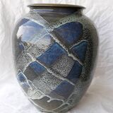Glazed stoneware vase