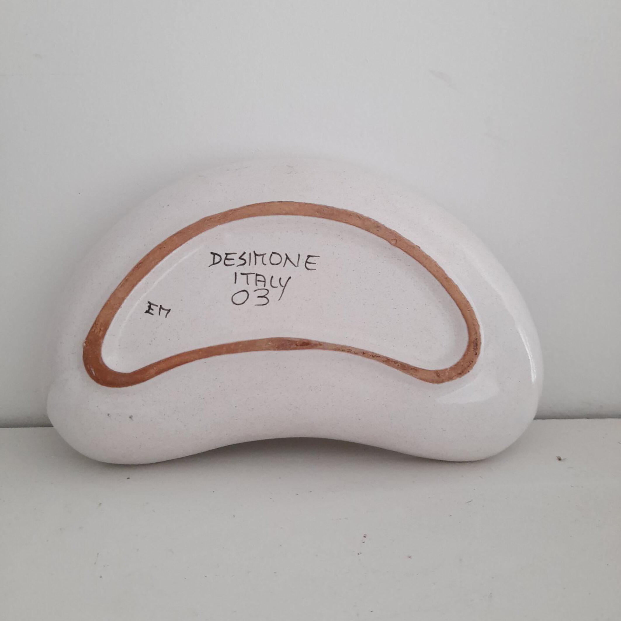 Fish trinket bowl signed Giovanni Desimone made in italy