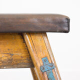 Gymnastics bench leather