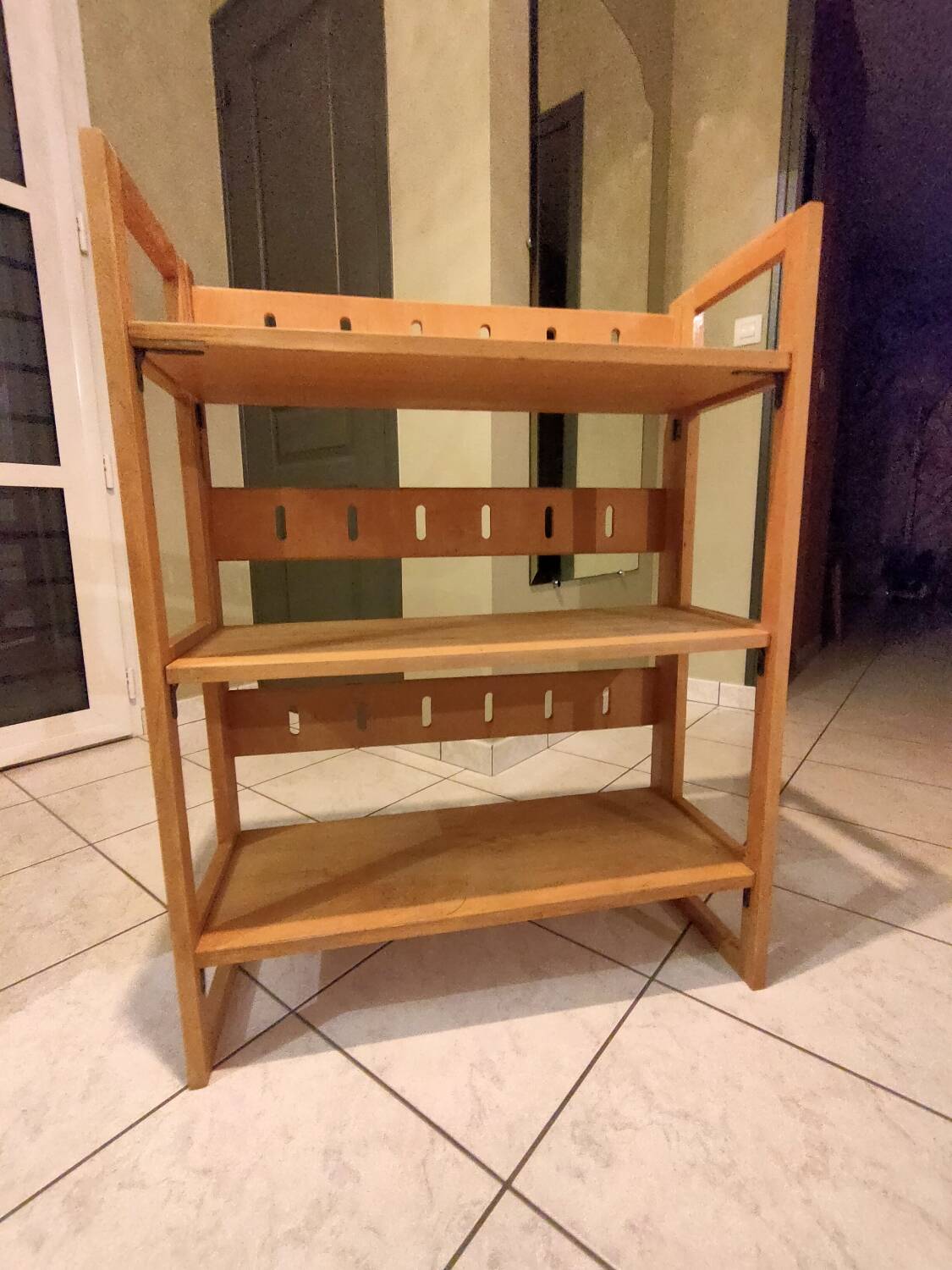 Étagère de bouquiniste en hêtre