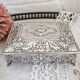 Vintage silver metal jewelry box