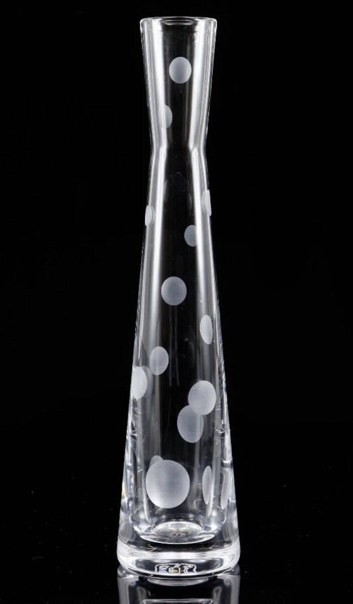 Baccarat Vase Soliflore Crystal Model Passion Clown Bubble Decor Super
