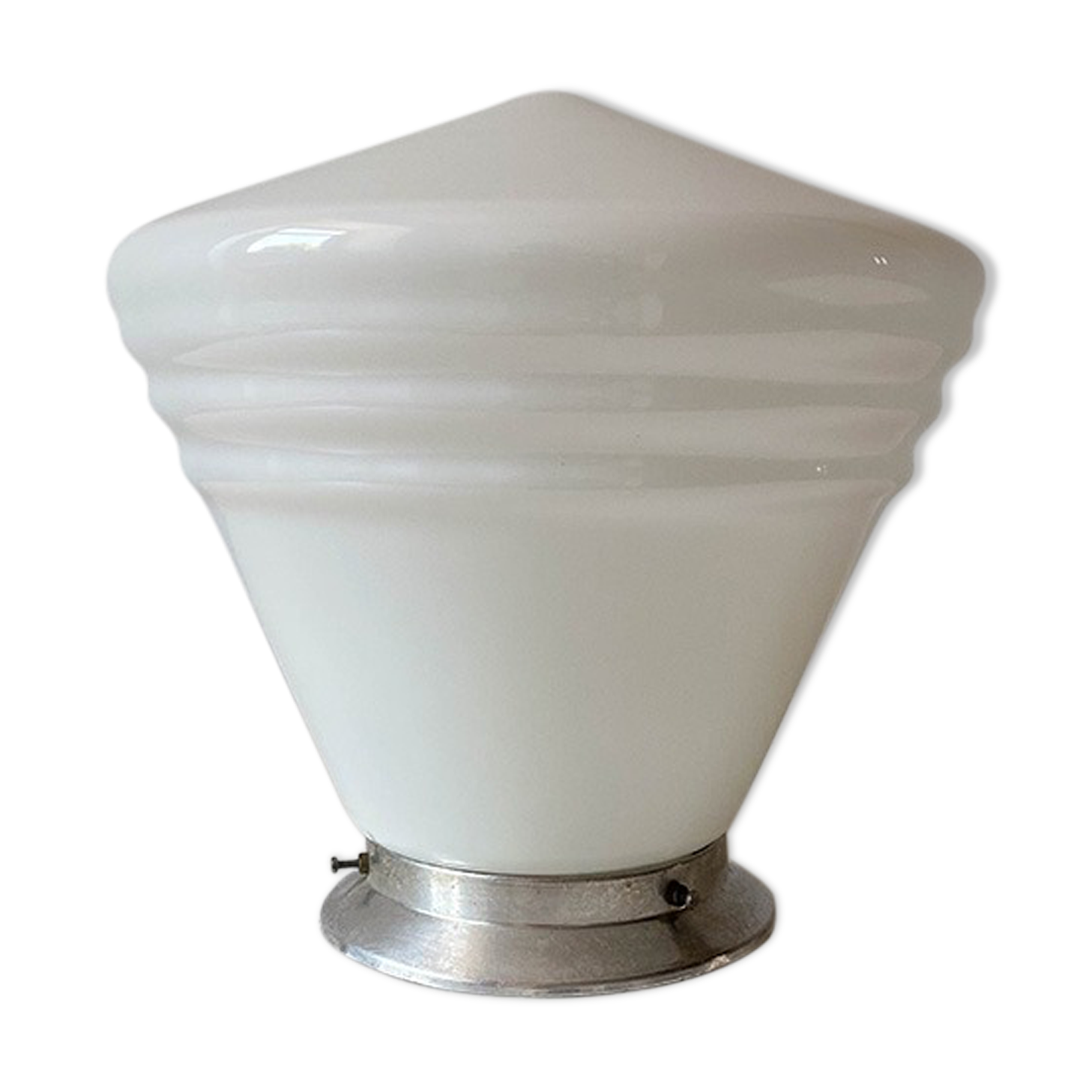 White opaline ceiling lamp