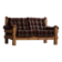 Modern Swedish brutalist two-seater sofa in solid pine, made in the 1970s.