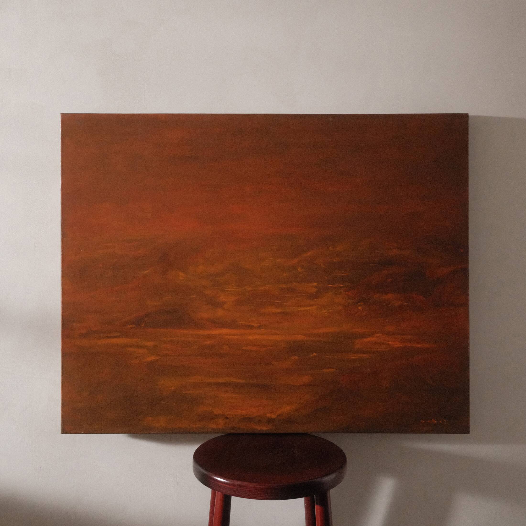 Painting, abstract landscape