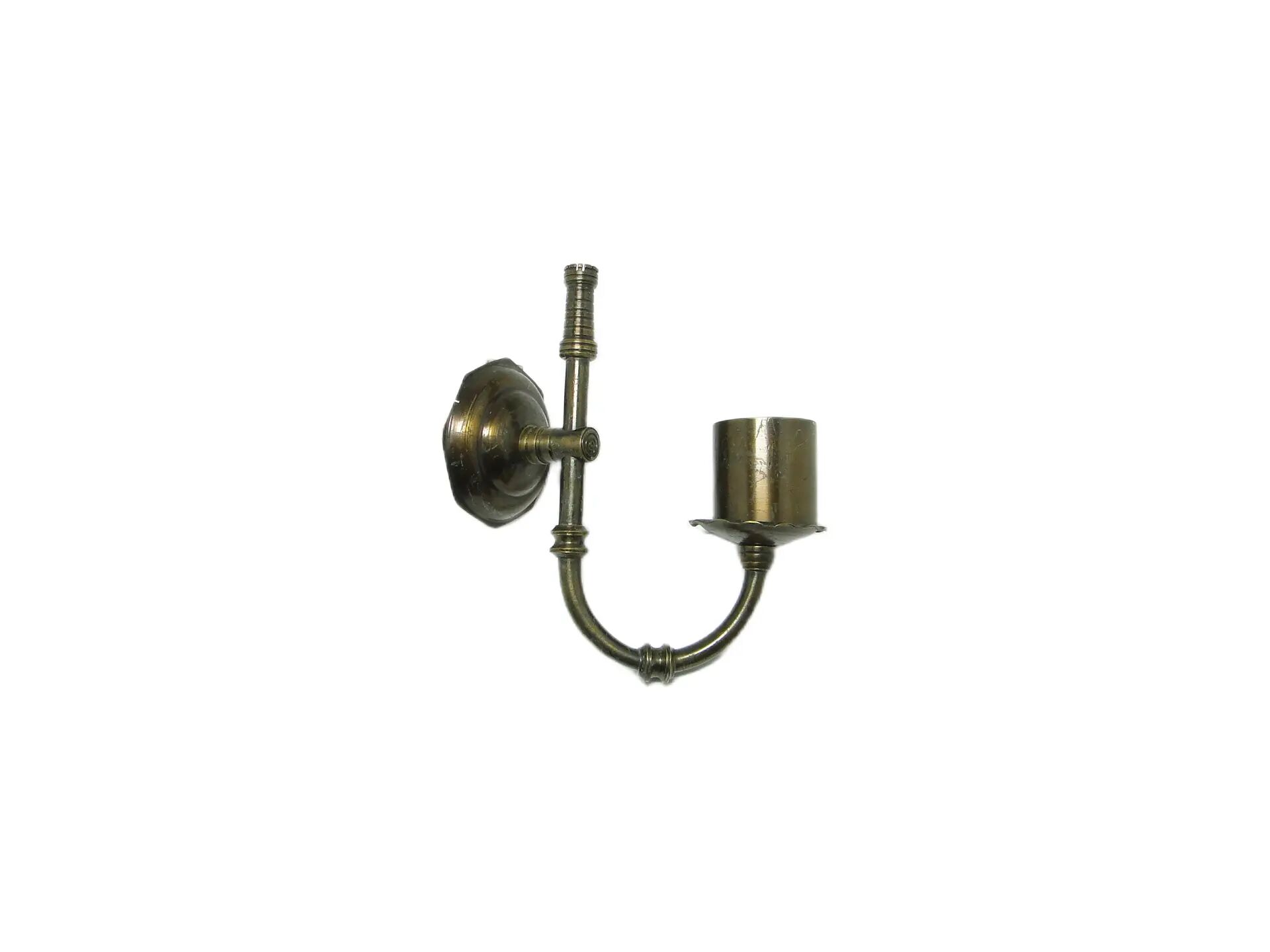 Wall sconce, eclectic, brass, Poland, 1970s.