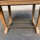 Art Deco extendable dining table with a central pedestal, stripped, made of solid oak 193.