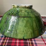 Emerald green Tamegroute salad bowl D28