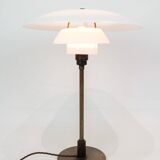Table Lamp PH 4/2½ Made With White Opal Glass & Burnished Brass By Poul Henningsen From 1930s