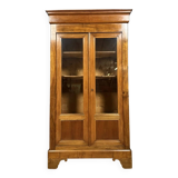 Parisian library, Louis Philippe period, in walnut, circa 1830