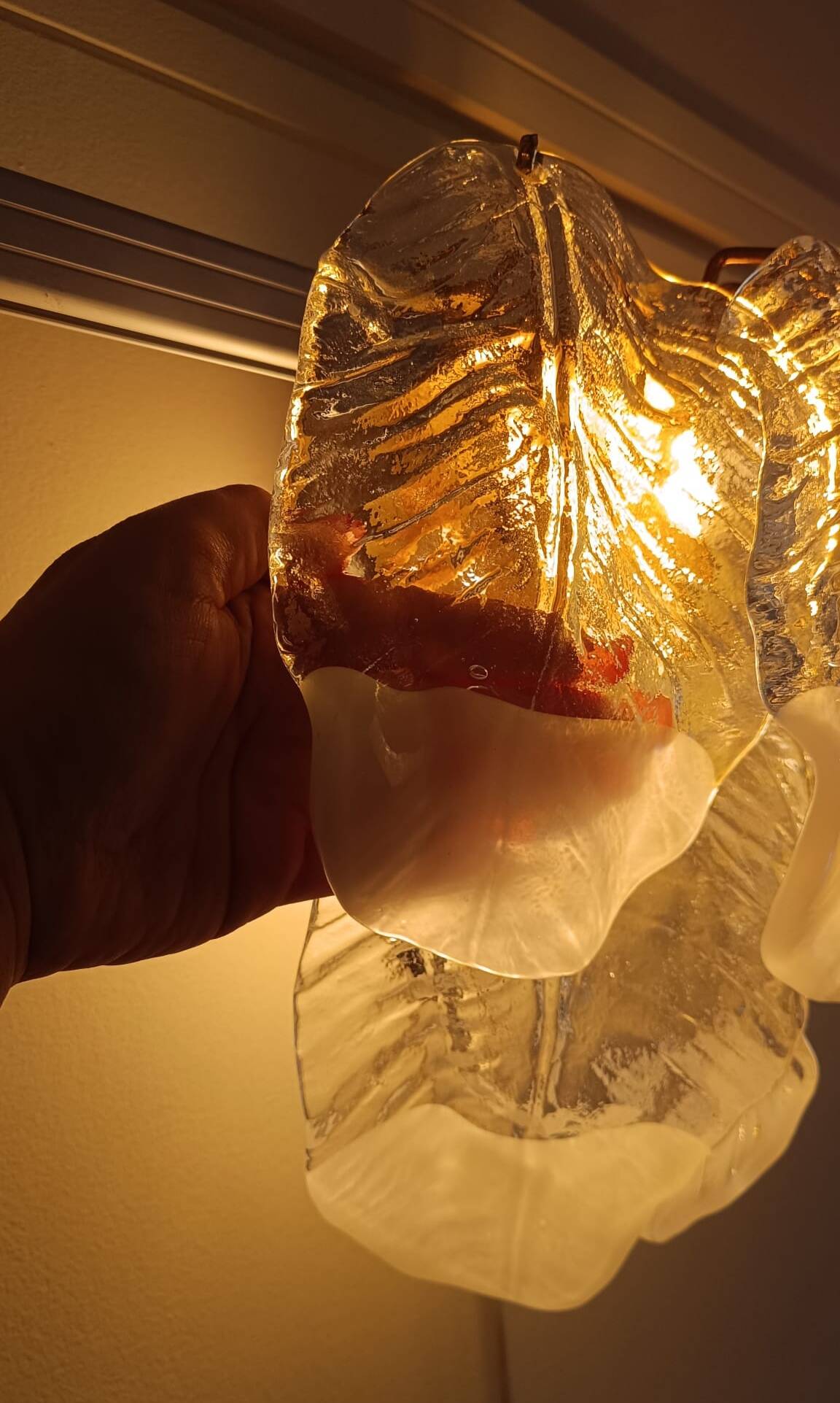 Mazzega wall light in Murano glass, Italy, 1970s.