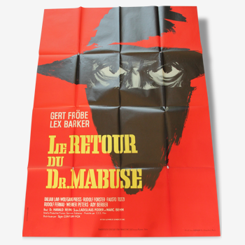 Affiche de cinéma originale "Le retour du docteur Mabuse"