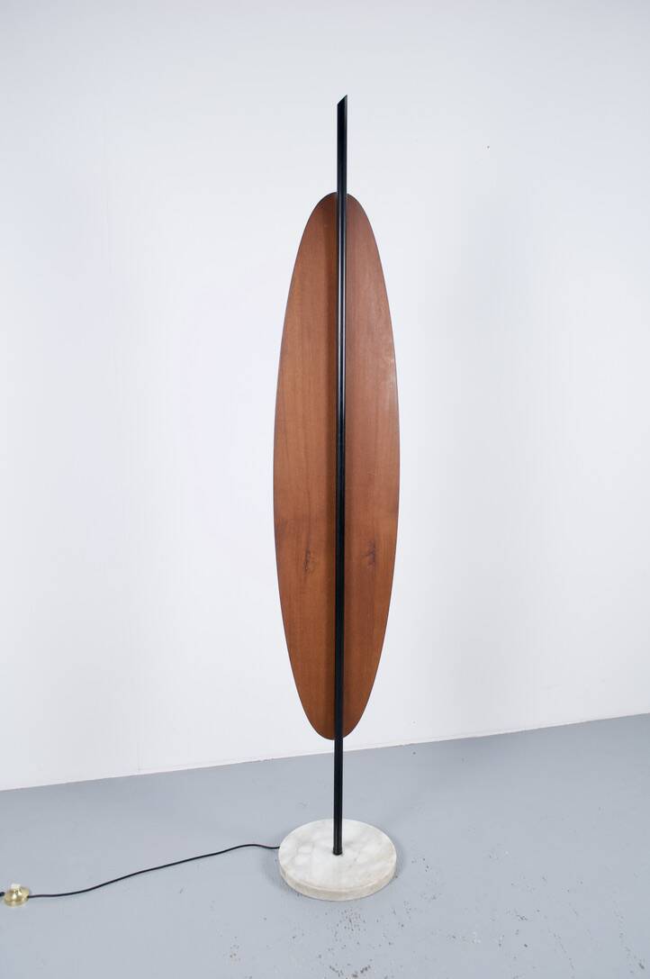 TEAK FLOOR LAMP BY GIOFFREDO REGGIANI 1969 REGGIANI PUBLISHER