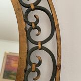 Miroir art déco en fer forgé