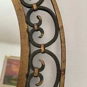 Art deco wrought iron mirror