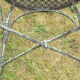 Antique wrought iron garden chairs, set of 2