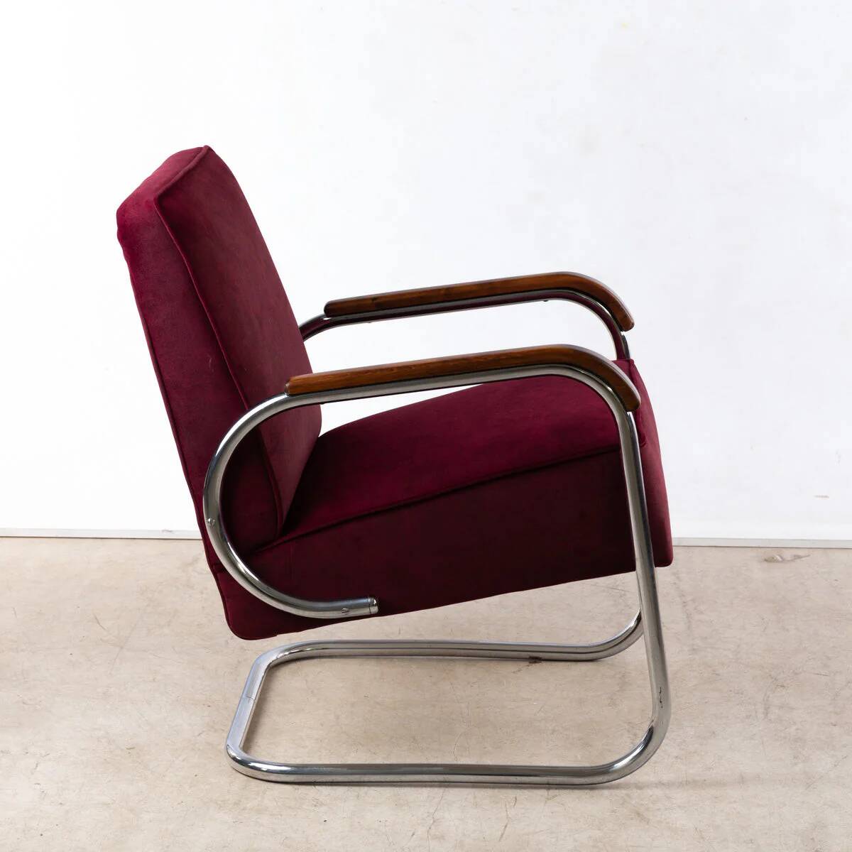 1930s Bauhaus Cantilever Armchair Model EK32, Pair of 2 by Gottwald