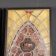 Antique 19thc victorian stained glass window light boxes c.1880