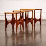 Teak nesting tables