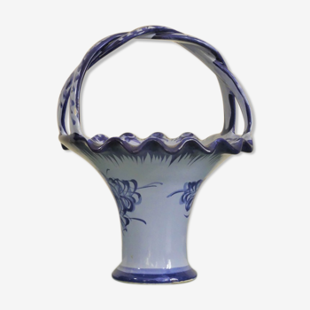 Vase vintage en céramique estampillé Vestal Alcobaça Portugal