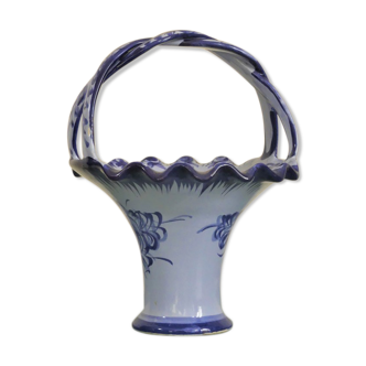 Vase vintage en céramique estampillé Vestal Alcobaça Portugal