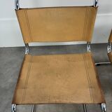 3 B33 Marcel Breuer chairs, 1980, leather