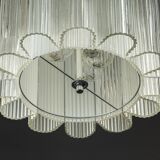 Cylindrical suspension with crystal glass by Doria, Germany, 1960s