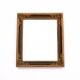 Mirror in a decorative gold frame, 63.5 x 54 cm