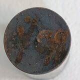 A bottle and six ceramic cups by Gérard Hofmann Vallauris 1950.