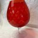 Red Italian glassware vase