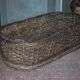 XXL woven basket antique, wicker basket, storage, baker's tool