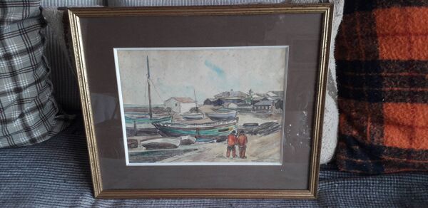 Tableau ancien du peintre Robert Laroche
