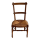 Chaise basse « nourrice » paillée vintage