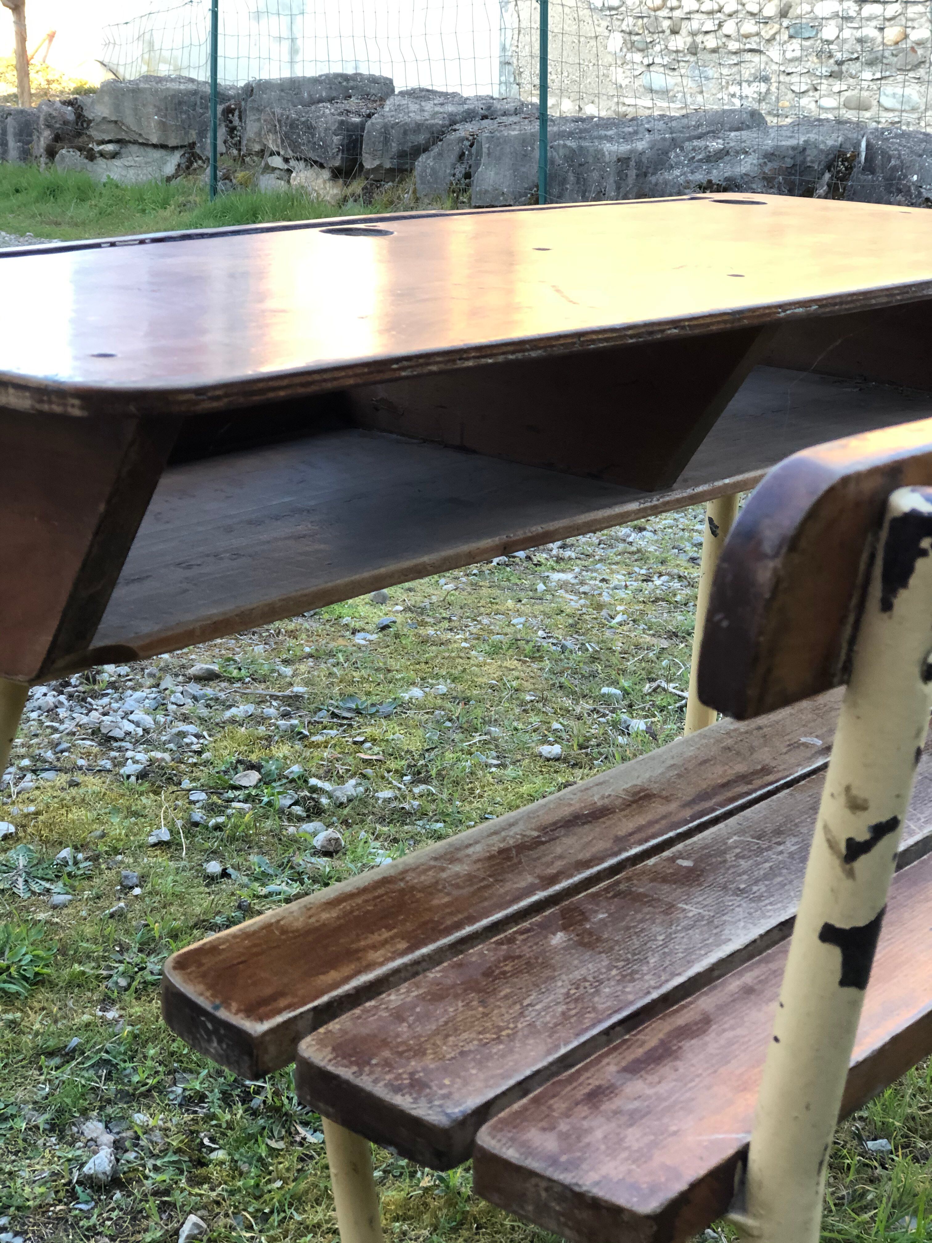 Double schoolboy desk