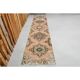 1970s Vintage Turkish Hand-Knotted Wool & Cotton Orange Runner Rug 81x386