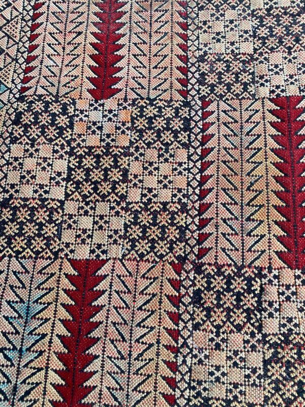 Tapis Kilim vintage marocain couloir 79x295 cm