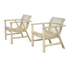 Paire de fauteuils en bois 1950’s