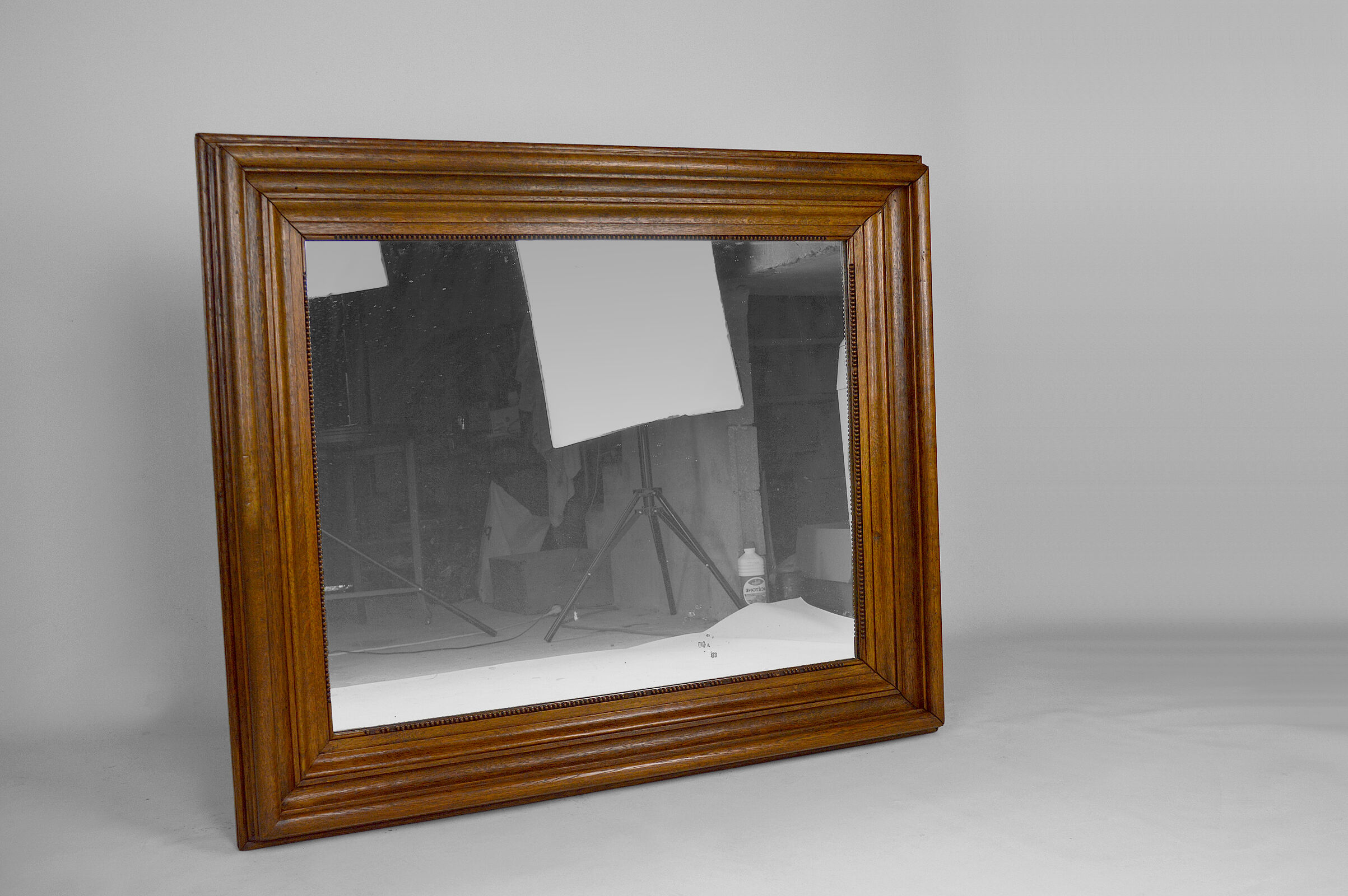 Napoleon III mirror in molded oak, France, circa 1860