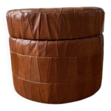 Caramel storage pouf by De Sède from the 1970s.