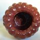 Raspberry vase, ceramic, burgundy brown.