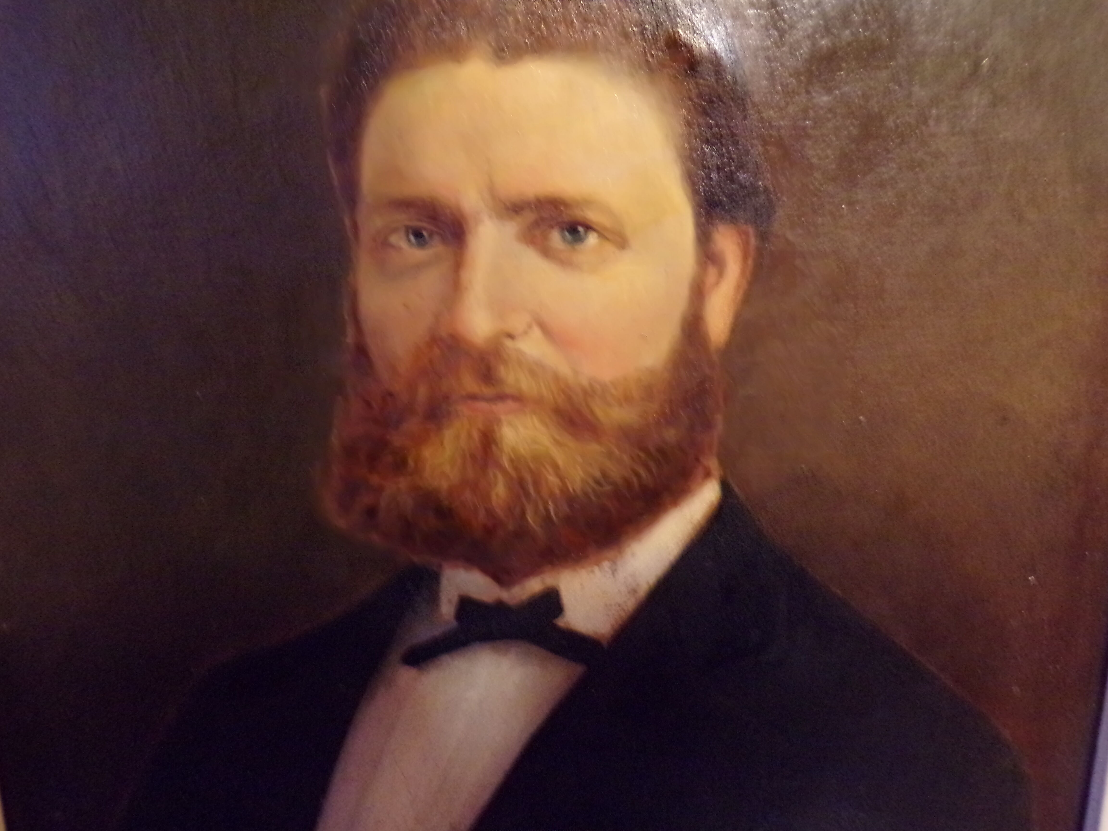 Oil on canvas portrait