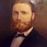 Oil on canvas portrait