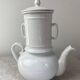 Pillivuyt France white porcelain teapot