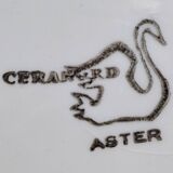 Lot of 8 Vintage Ceranord Saint-Amand Aster Tableware from the 1950s-60s.