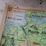 Old Vidal Lablache school map of Germany n°27.