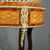 Planter in Precious Wood Marquetry, Napoleon III Period – Mid-19th Century