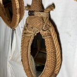 Set of 3 rope mirrors in the spirit of "Audoux and Minet"